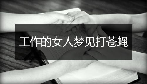 工作的女人梦见打苍蝇