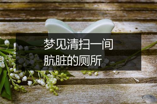 梦见清扫一间肮脏的厕所