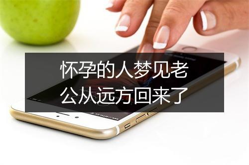 怀孕的人梦见老公从远方回来了