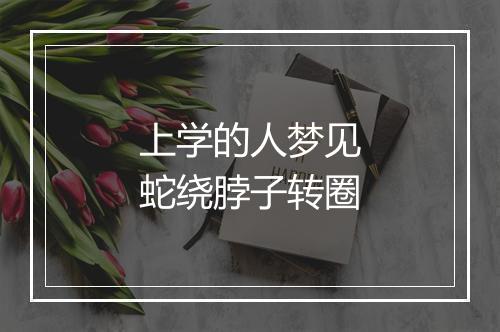 上学的人梦见蛇绕脖子转圈