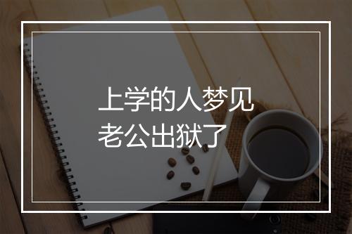 上学的人梦见老公出狱了