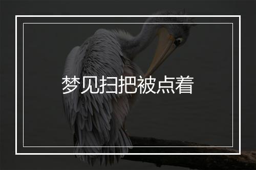 梦见扫把被点着