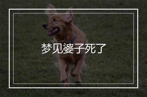 梦见婆子死了