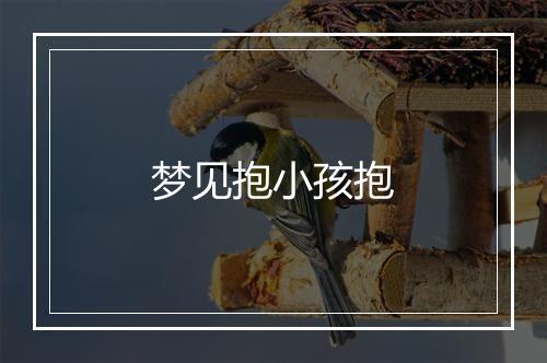 梦见抱小孩抱