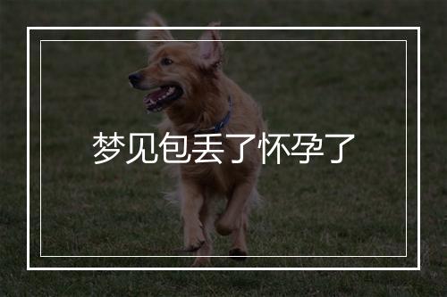 梦见包丢了怀孕了