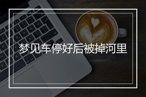 梦见车停好后被掉河里