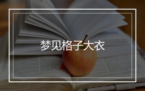 梦见格子大衣