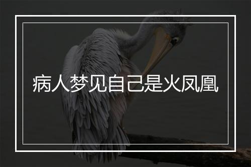 病人梦见自己是火凤凰