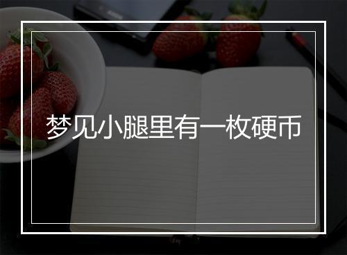 梦见小腿里有一枚硬币