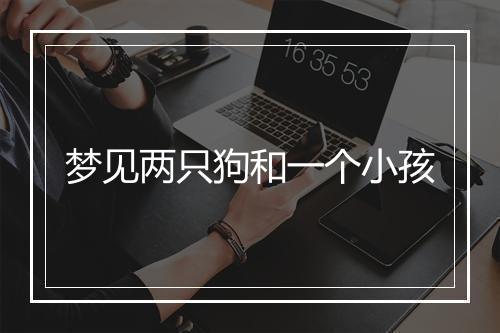 梦见两只狗和一个小孩