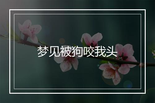 梦见被狗咬我头