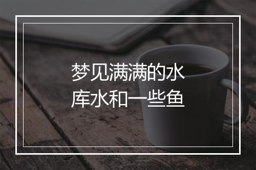 梦见满满的水库水和一些鱼