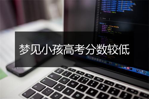 梦见小孩高考分数较低