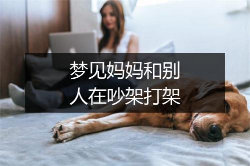 梦见妈妈和别人在吵架打架