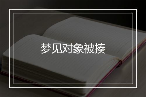 梦见对象被揍