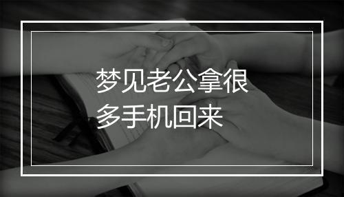 梦见老公拿很多手机回来