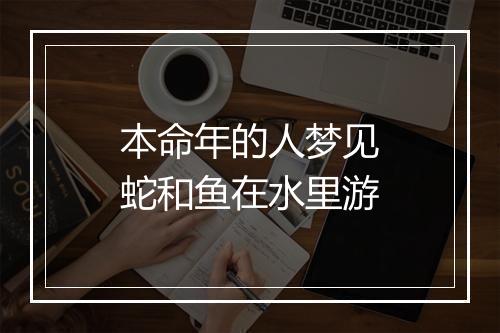 本命年的人梦见蛇和鱼在水里游