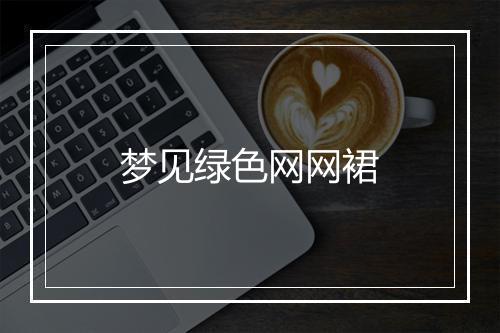 梦见绿色网网裙