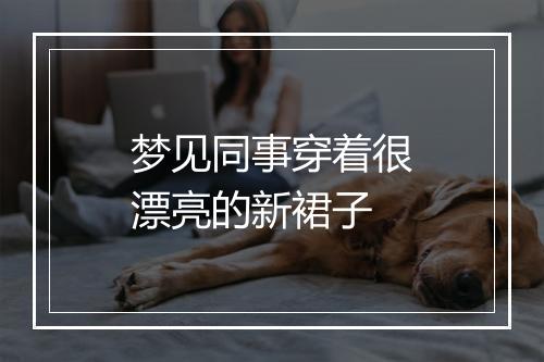 梦见同事穿着很漂亮的新裙子