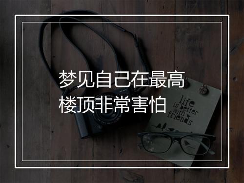 梦见自己在最高楼顶非常害怕