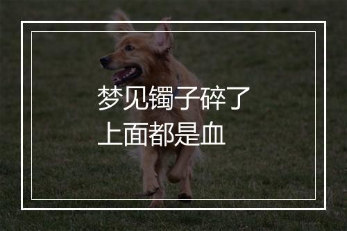 梦见镯子碎了上面都是血