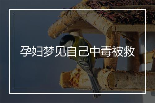 孕妇梦见自己中毒被救