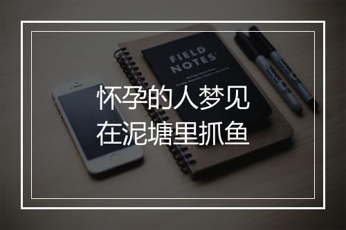 怀孕的人梦见在泥塘里抓鱼