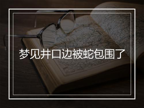 梦见井口边被蛇包围了