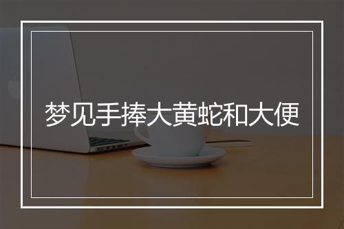 梦见手捧大黄蛇和大便