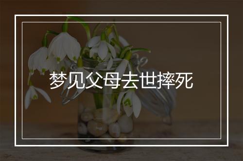 梦见父母去世摔死