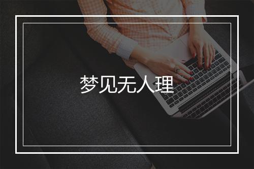 梦见无人理