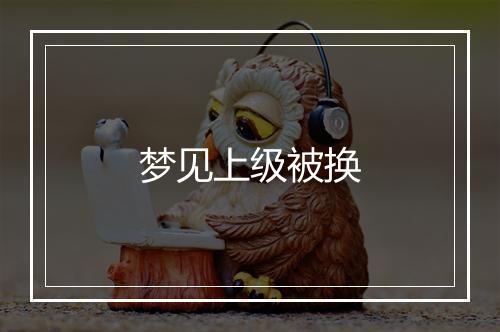 梦见上级被换