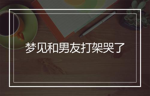 梦见和男友打架哭了