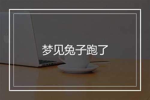 梦见兔子跑了