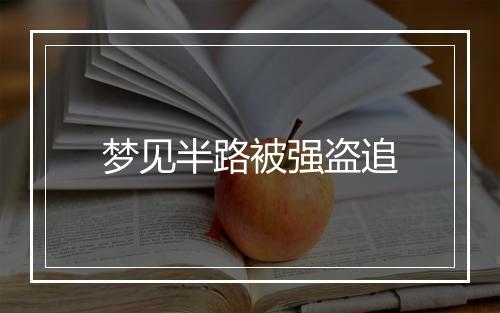 梦见半路被强盗追