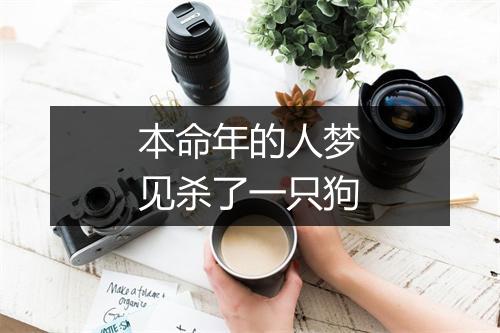 本命年的人梦见杀了一只狗