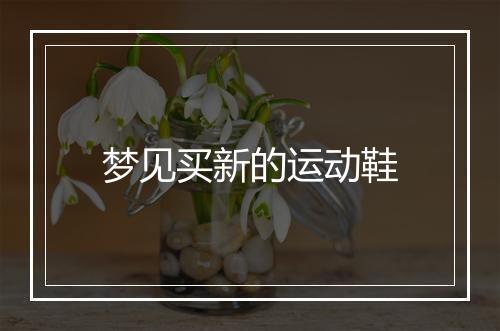 梦见买新的运动鞋