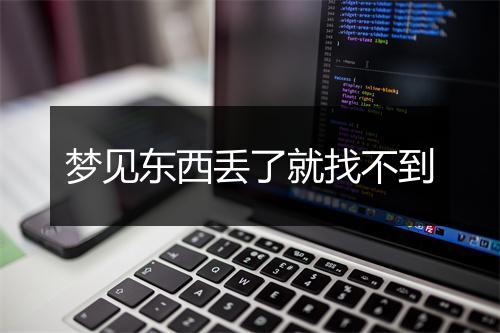 梦见东西丢了就找不到