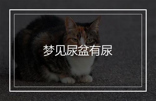 梦见尿盆有尿