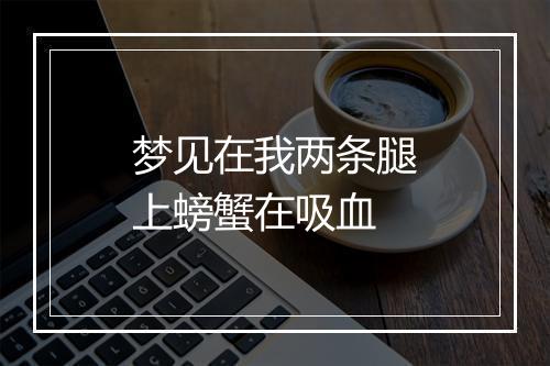 梦见在我两条腿上螃蟹在吸血