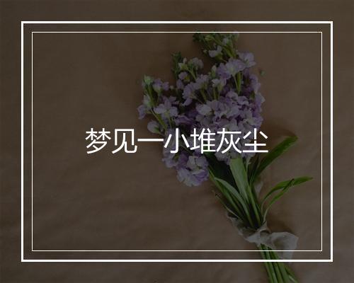 梦见一小堆灰尘