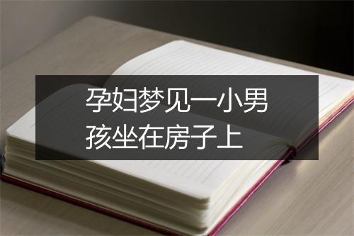 孕妇梦见一小男孩坐在房子上