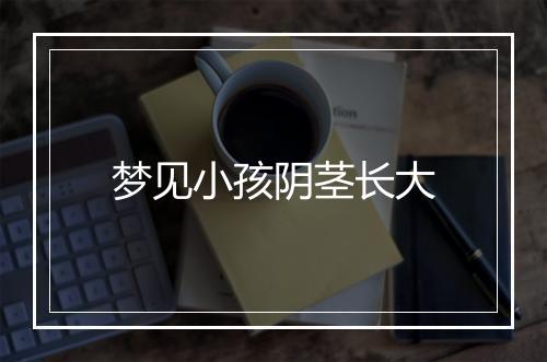 梦见小孩阴茎长大