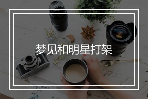 梦见和明星打架