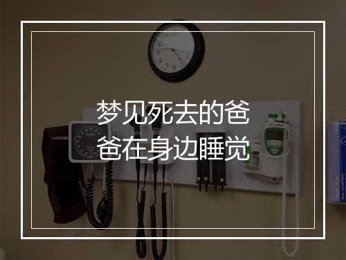 梦见死去的爸爸在身边睡觉