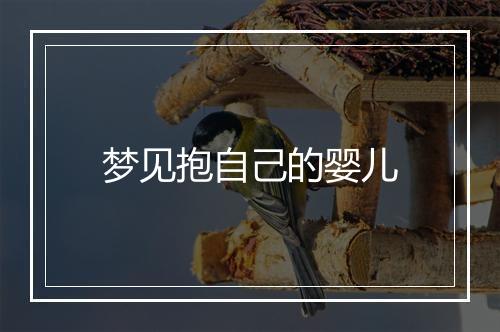 梦见抱自己的婴儿