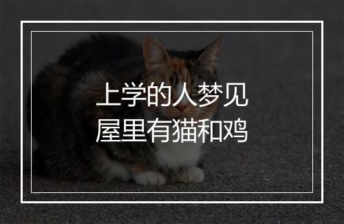 上学的人梦见屋里有猫和鸡