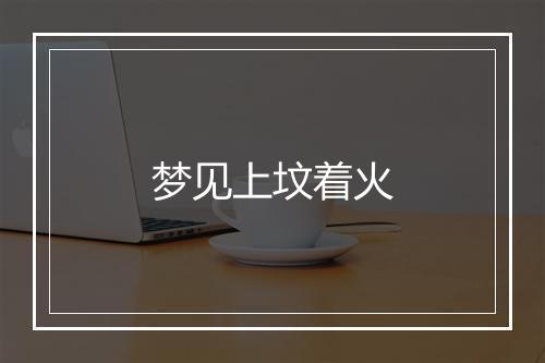 梦见上坟着火