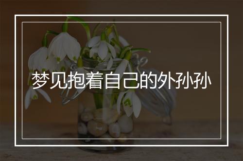 梦见抱着自己的外孙孙