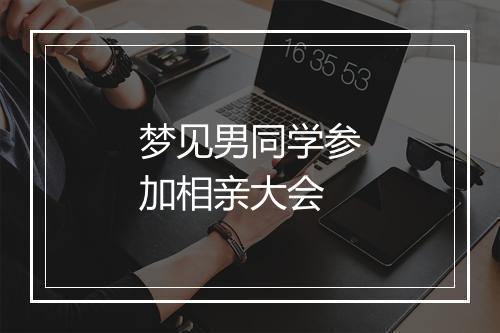 梦见男同学参加相亲大会